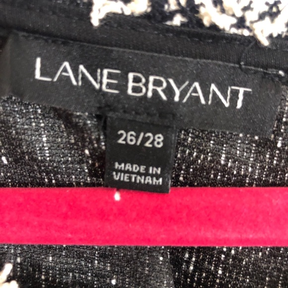 LANE BRYANT tweed dress 26/28 black and white - Picture 8 of 9